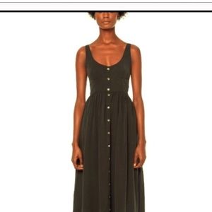 Mara Hoffman black midi dress size 8